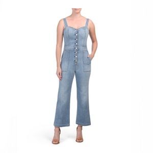 7 For All Mankind Sweetheart Denim Overalls